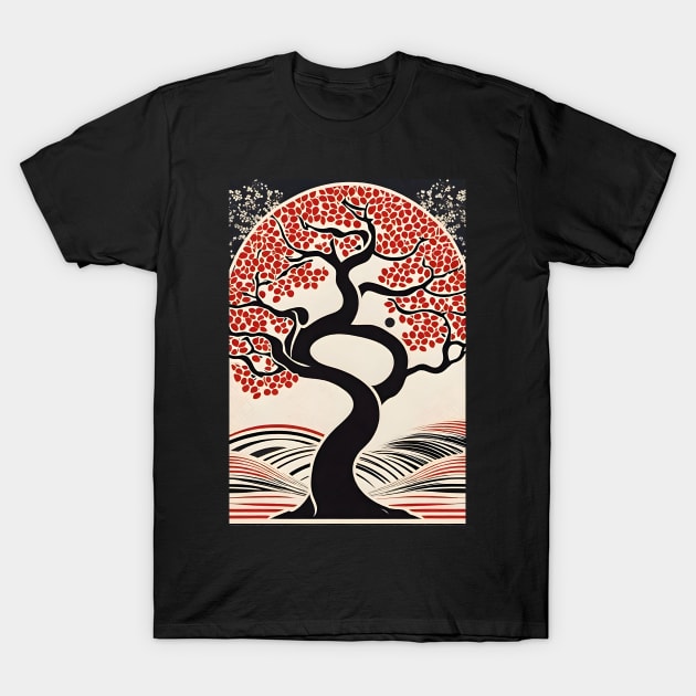 cherry tree twist T-Shirt by Tree Tees